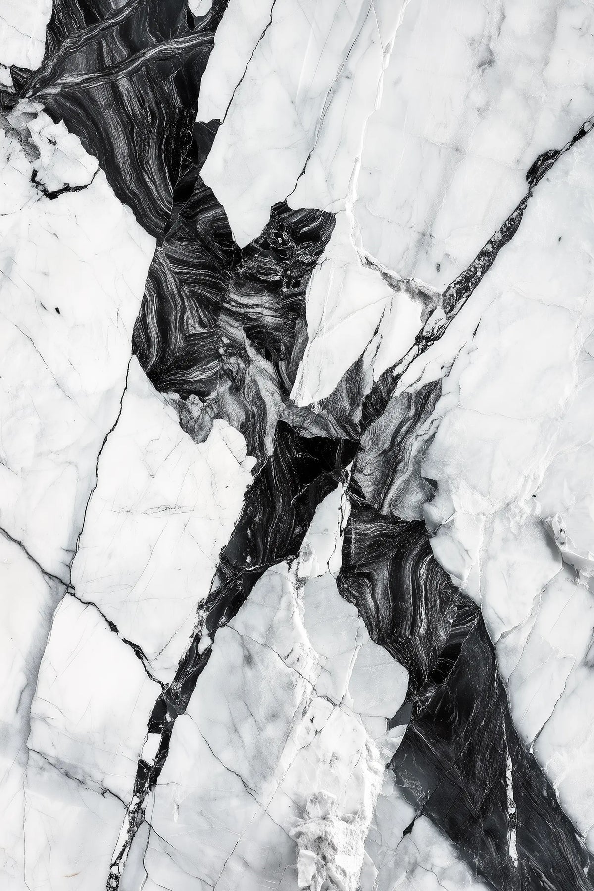 Black and white marble wall art 