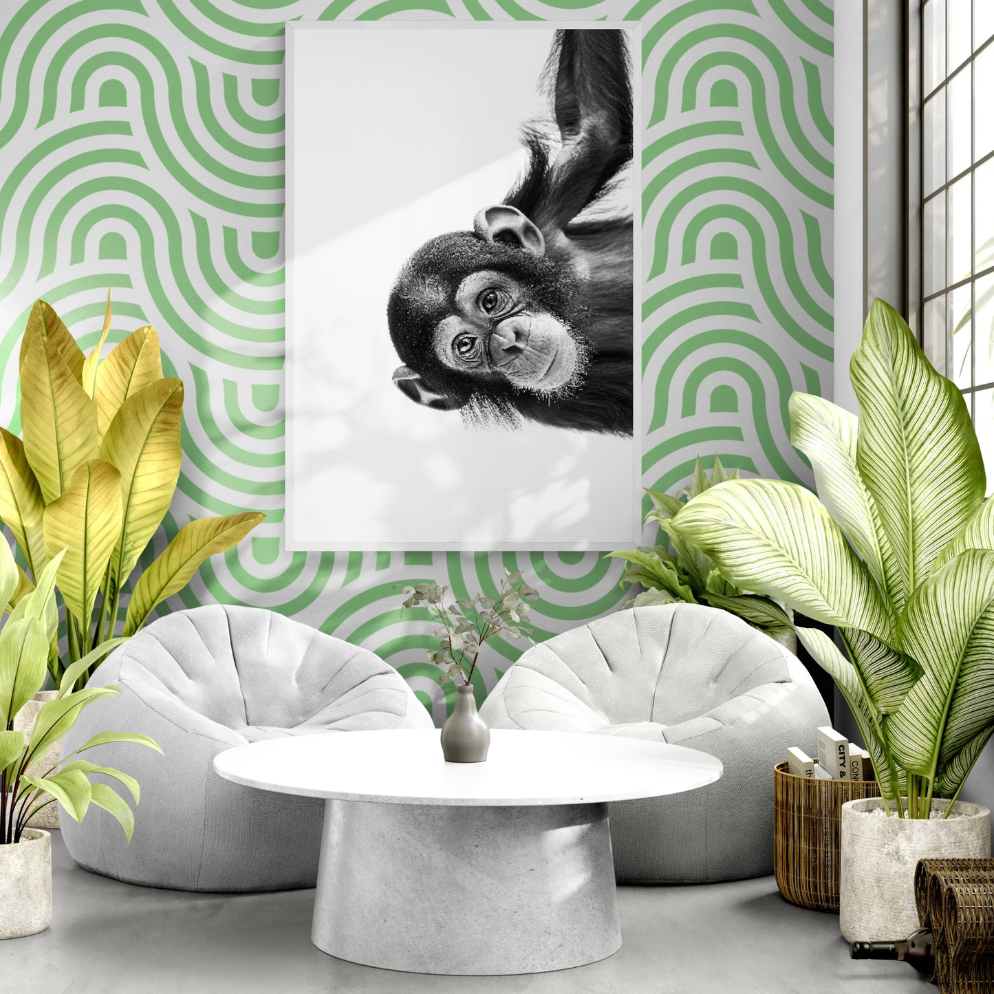 Cheeky Chimpanzee - Monochrome Studio