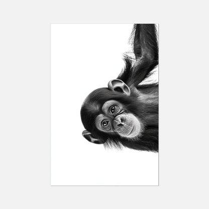 Cheeky Chimpanzee - Monochrome Studio