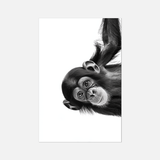 Cheeky Chimpanzee - Monochrome Studio